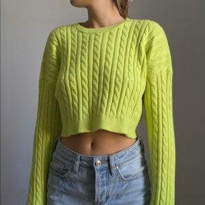 Forever 21 Neon Green Sweater